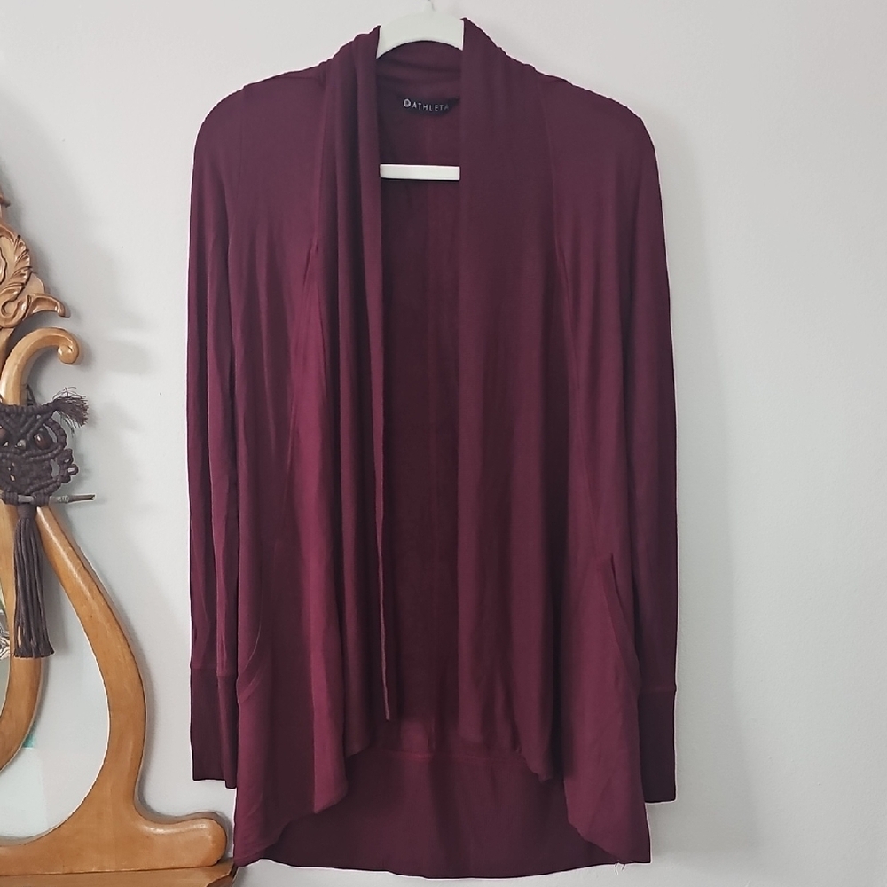 Athleta Women's Burgundy Cardigan